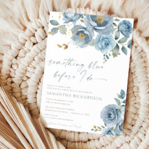 Iets blauw voordat ik floraal vrijgezellenfeest do