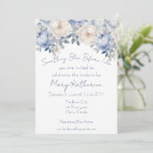 Iets Blauw voordat ik Floral doe Kaart (Staand voorkant)