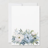 Iets Blauw voordat ik Floral doe Kaart (Achterkant)