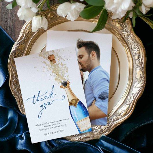 Iets blauw voordat ik foto maak Dank je wel kaart