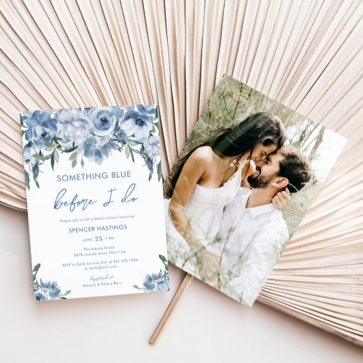 Iets blauw voordat ik foto Vrijgezellenfeest Kaart