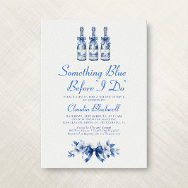 Iets blauw voordat ik Frans Vrijgezellenfeest doe Kaart