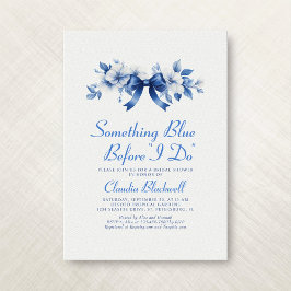 Iets blauw voordat ik Frans Vrijgezellenfeest doe Kaart