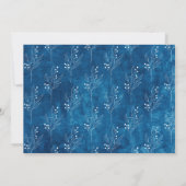 Iets blauw voordat ik ga douchen dank je wel kaart (Achterkant)