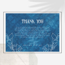 Iets blauw voordat ik ga douchen dank je wel kaart