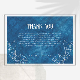 Iets blauw voordat ik ga douchen dank je wel kaart