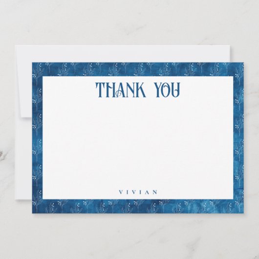 Iets blauw voordat ik ga douchen dank je wel kaart (Voorkant)