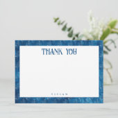 Iets blauw voordat ik ga douchen dank je wel kaart (Staand voorkant)