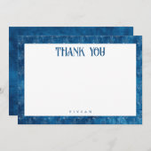 Iets blauw voordat ik ga douchen dank je wel kaart (Voorkant / Achterkant)