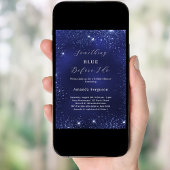 Iets blauw voordat ik glitter Vrijgezellenfeest do Kaart