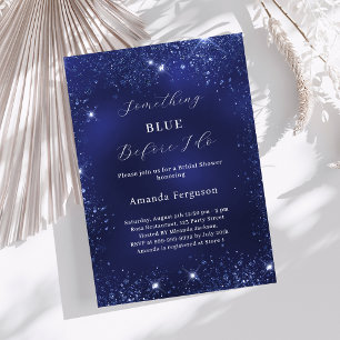 Iets blauw voordat ik glitter Vrijgezellenfeest do Kaart