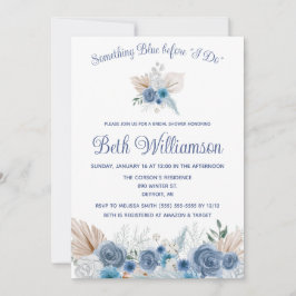 Iets blauw voordat ik het doe! Boho-Vrijgezellenfe Kaart