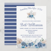 Iets blauw voordat ik het doe! Boho-Vrijgezellenfe Kaart (Voorkant / Achterkant)