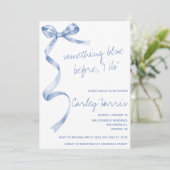 Iets blauw voordat ik het doe! Modern Vrijgezellen Kaart (Staand voorkant)