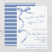 Iets blauw voordat ik het doe! Modern Vrijgezellen Kaart (Voorkant / Achterkant)