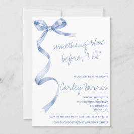 Iets blauw voordat ik het doe! Modern Vrijgezellen Kaart