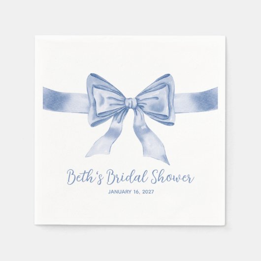 Iets blauw voordat ik het doe! Modern Vrijgezellen Servet (Voorkant)