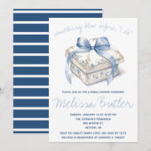 Iets blauw voordat ik het doe! ringbox-Vrijgezelle Kaart (Voorkant / Achterkant)