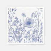 Iets blauw voordat ik het doe servet (Voorkant)