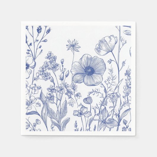 Iets blauw voordat ik het doe servet (Voorkant)