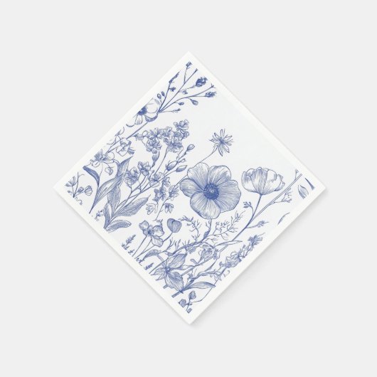 Iets blauw voordat ik het doe servet (Hoek)