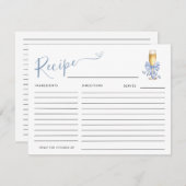 IETS BLAUW VOORDAT IK HET RECEPT DOE INFORMATIEKAARTJE (Voorkant / Achterkant)