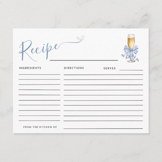 IETS BLAUW VOORDAT IK HET RECEPT DOE INFORMATIEKAARTJE (Voorkant)