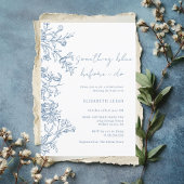 Iets blauw voordat ik het thema Vrijgezellenfeest  Kaart