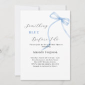 Iets blauw voordat ik het witte Vrijgezellenfeest  Kaart (Voorkant)