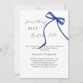 Iets blauw voordat ik het witte Vrijgezellenfeest  Kaart (Voorkant)