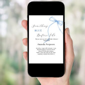 Iets blauw voordat ik het witte Vrijgezellenfeest  Kaart