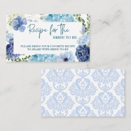 Iets blauw voordat ik hortensia vrijgezellenfeest  informatiekaartje