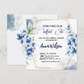 Iets blauw voordat ik hortensia Vrijgezellenfeest  Kaart (Voorkant / Achterkant)