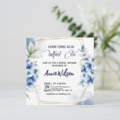 Iets blauw voordat ik hortensia Vrijgezellenfeest  Kaart (Staand voorkant)