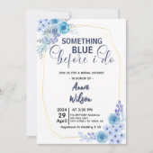 Iets blauw voordat ik hortensia Vrijgezellenfeest  Kaart (Voorkant)