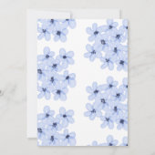 Iets blauw voordat ik hortensia Vrijgezellenfeest  Kaart (Achterkant)