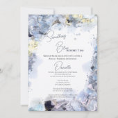 Iets blauw voordat ik Hydrangea Vrijgezellenfeest  Kaart (Voorkant)