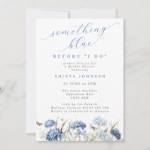 Iets blauw voordat ik Hydrangea Vrijgezellenfeest  Kaart (Voorkant)