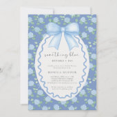 Iets blauw voordat ik Hydrangea Vrijgezellenfeest  Kaart (Voorkant)