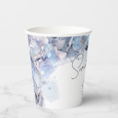 Iets blauw voordat ik Hydrangea Vrijgezellenfeest  Papieren Bekers (Voorkant)