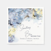 Iets blauw voordat ik Hydrangea Vrijgezellenfeest  Servet (Voorkant)