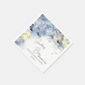 Iets blauw voordat ik Hydrangea Vrijgezellenfeest  Servet (Hoek)