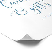 Iets blauw voordat ik Kaarten en geschenken doe Poster (Hoek)