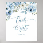 Iets blauw voordat ik Kaarten en geschenken doe Poster (Voorkant)