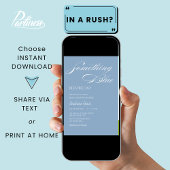 Iets blauw voordat ik minimaal Vrijgezellenfeest d Kaart