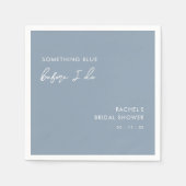 Iets blauw voordat ik modern Vrijgezellenfeest doe Servet (Voorkant)