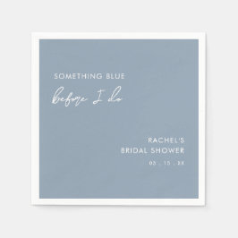 Iets blauw voordat ik modern Vrijgezellenfeest doe Servet