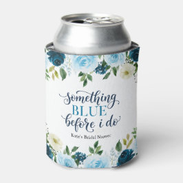 Iets Blauw Voordat ik Navy Bloemen doe Blikjeskoeler