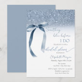 Iets blauw voordat ik nu glitter doe kaart (Voorkant / Achterkant)