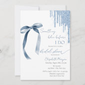 Iets blauw voordat ik nu glitter druppels doe kaart (Voorkant)